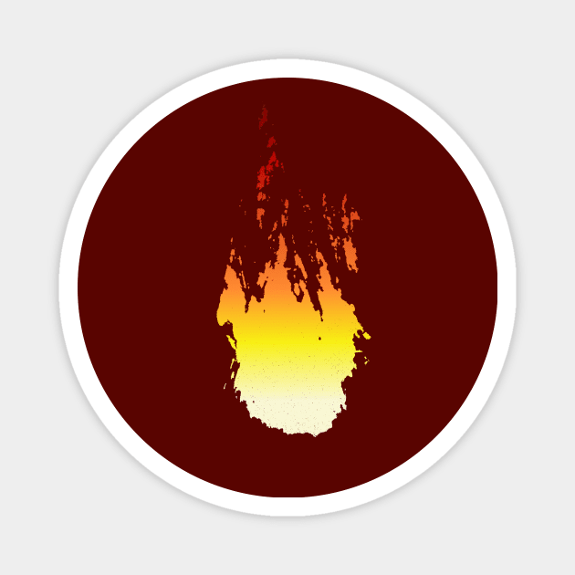 fire ink & color gradient Magnet by Nikokosmos